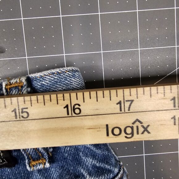 Vintage Structure Jeans Mens 34x34 90s Straigt Skater Baggy Grunge Streetwear - Picture 14 of 15